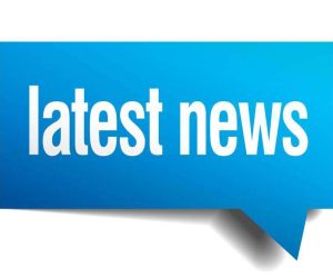 latest news blue 3d realistic paper speech bubble